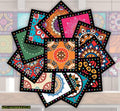 24 Pcs Vibrant Mandala Wall Stickers for Home Decor