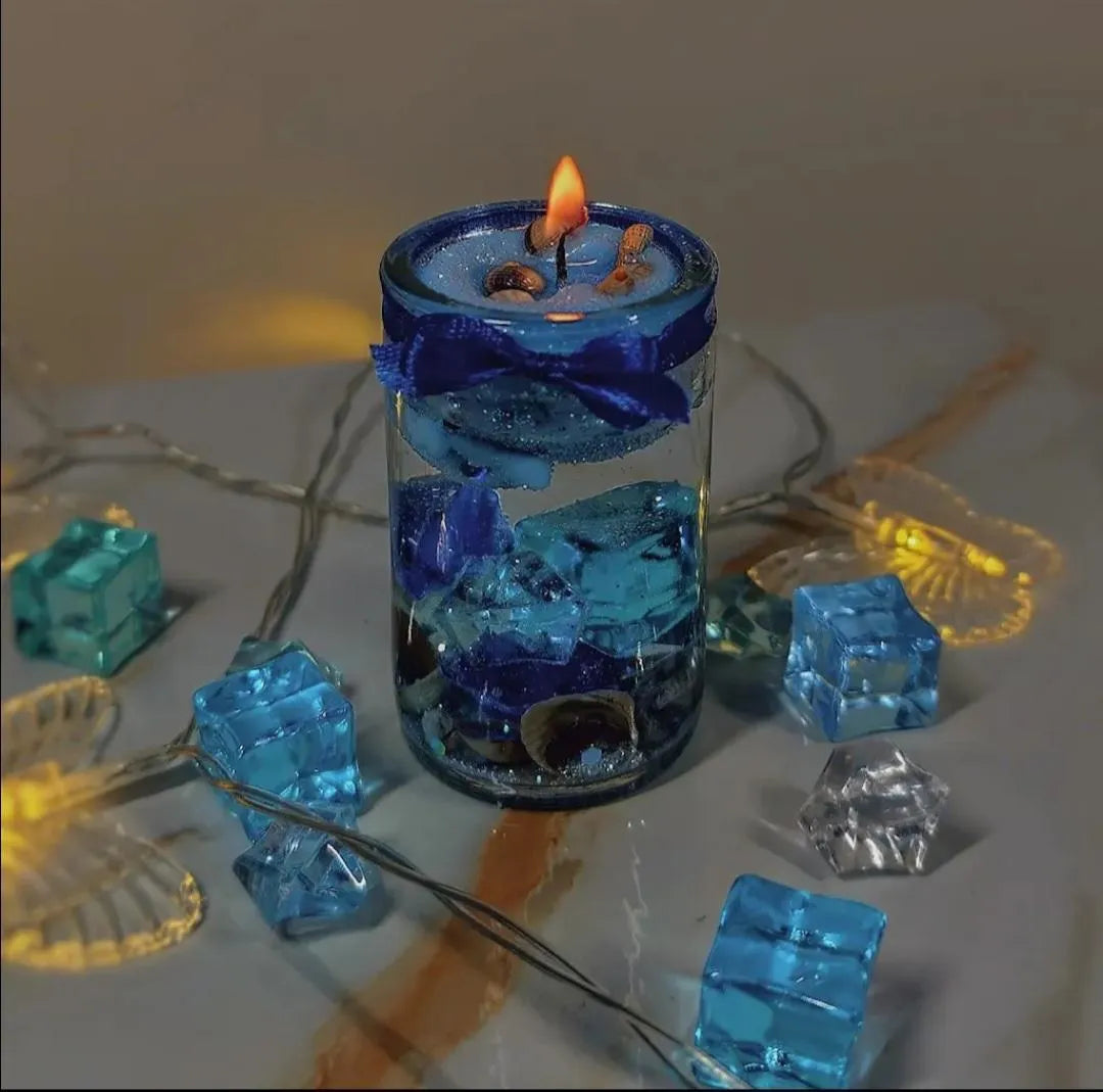 Multicolor Scented Candle Glass Decorative Gift