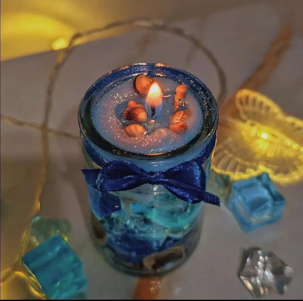 Multicolor Scented Candle Glass Decorative Gift
