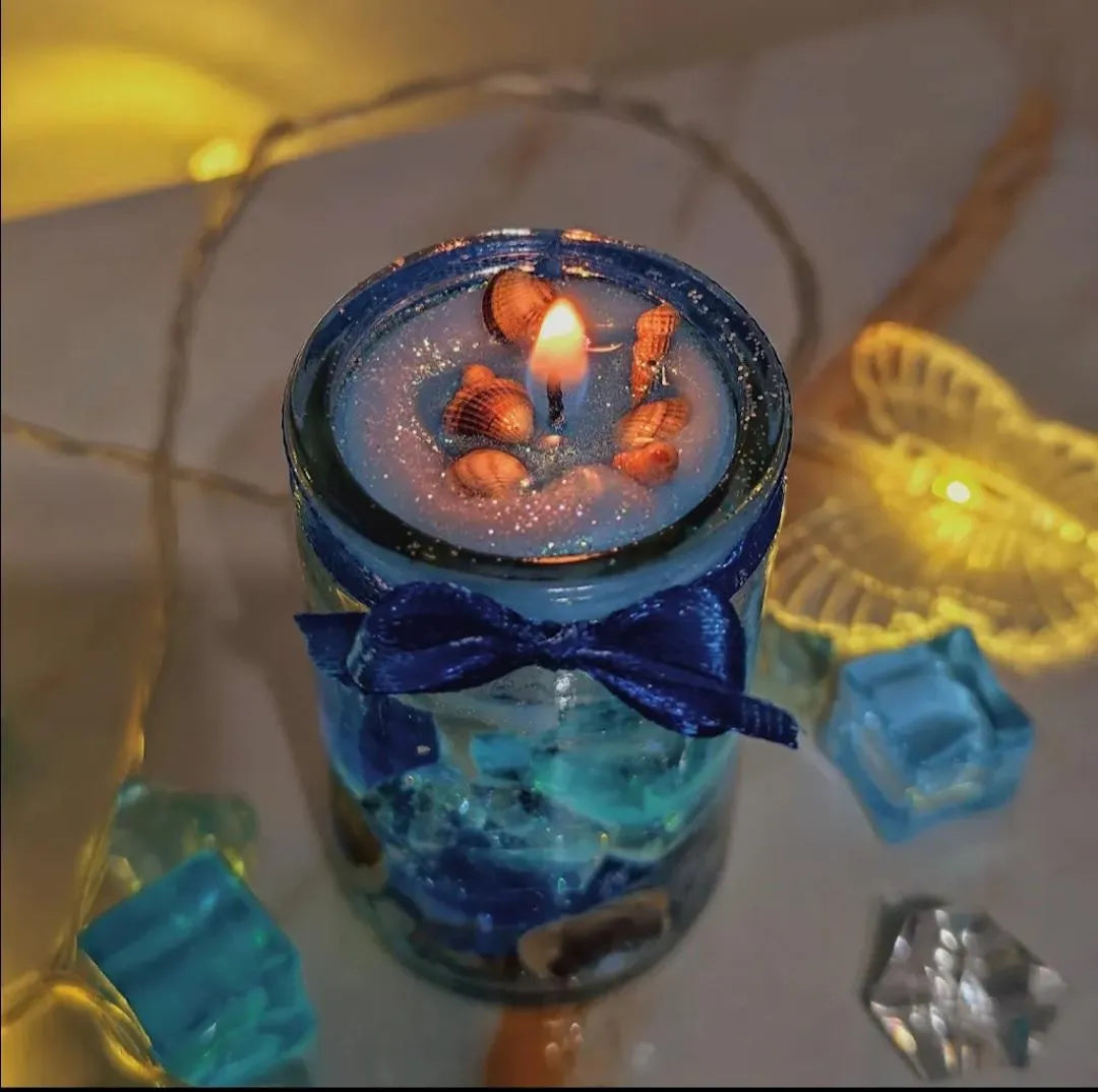 Multicolor Scented Candle Glass Decorative Gift